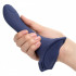 Strap On vibrante e pulsante per donna in silicone viola con cintura regolabile 16 x 3,75 cm. - 2
