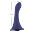 Strap On vibrante e pulsante per donna in silicone viola con cintura regolabile 16 x 3,75 cm. - 4