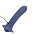 Strap On vibrante e pulsante per donna in silicone viola con cintura regolabile 16 x 3,75 cm. - 5
