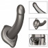 Strap On per donna in silicone con base stimolante e cintura regolabile 17,25 x 3,75 cm. - 7