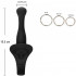 Strap On vibrante per donna in silicone con cintura regolabile 16,5 x 3,75 cm. - 3