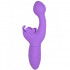 Vibratore rabbit Butterfly Kiss in silicone lilla ricaricabile USB 19 x 3,25 cm. - 1