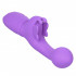 Vibratore rabbit Butterfly Kiss in silicone lilla ricaricabile USB 19 x 3,25 cm. - 2