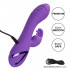 West Coast Wave Rider - Vibratore Rabbit Rotante in Silicone 18,5 x 3,5 cm. Ricaricabile con USB Viola - 4