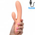 Monterey Magic - Vibratore Rabbit in Silicone 20,5 x 3,5 cm. Ricaricabile con USB Pesca - 0