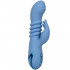 Santa Cruz Coaster - Vibratore Rabbit con Spinta in Silicone 18 x 4,5 cm. Ricaricabile con USB Azzurro - 1