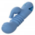 Santa Cruz Coaster - Vibratore Rabbit con Spinta in Silicone 18 x 4,5 cm. Ricaricabile con USB Azzurro - 2