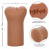 The Teacher - Masturbatore a Forma di Vagina in Morbido Pure Skin Mulatto - 3