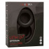 Link Up - Anello Fallico Vibrante in Silicone Nero Ricaricabile USB con Anello Secondario - 6