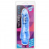 Vibratore realistico blu trasparente 22 x 5 cm. - 4