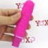Mini vibratore a spirale in silicone fucsia 12,2 x 2,5 cm. - 0