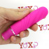 Mini vibratore a spirale in silicone fucsia 12,2 x 2,5 cm. - 1