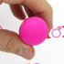 Mini vibratore a spirale in silicone fucsia 12,2 x 2,5 cm. - 2
