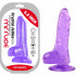 Fallo Realistico Crystal Jelly Morado 13,5 x 2,3 cm. - 2