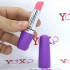 Stimolatore clitoride a forma di rossetto lilla 9 x 3 cm. - 2