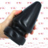 X-Large - Cuneo Anale Gigante 18,5 x 9 cm. Nero - 1