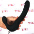 Strapless Strap-On Vibrante Senza Lacci 22 x 3,5 cm. in Silicone Nero - 0