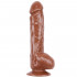 Orgasm Stealer - Fallo Realistico Morbido e Flessibile 22 x 4,1 cm. Marrone - 0