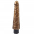Johnny Boner - Vibratore Realistico in Morbido PVC 23 x 4,8 cm. Oro Scuro - 0