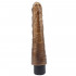 Johnny Boner - Vibratore Realistico in Morbido PVC 23 x 4,8 cm. Oro Scuro - 1