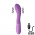 Vibratore N.77 con Stimolazione Punto G 12 x 3 cm Ricaricabile USB - 0