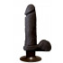 Realistic Cock 6 Vibratore Ultra Realistico Nero in UR3 Dual Density 16 X 4 cm. - 2