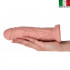Enea - Fallo Realistico Made in Italy con Ventosa 23,5 x 5 cm. Color Carne  - 1