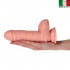 Armando - Fallo Ultra Realistico Made in Italy con Testicoli e Ventosa 20,5 x 5 cm. Color Carne  - 1