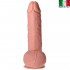 Spartaco - Fallo Ultra Realistico Gigante Made in Italy con Testicoli e Ventosa 32 x 7 cm. Color Carne  - 4