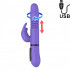 Sweet Lover - Vibratore Rabbit Rotante con Spinta in Silicone 25,5 x 4 cm. Lilla - 0