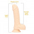 Dildo Profumato alla Vaniglia con Ventosa 17 x 3,5 cm  - 4