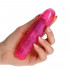 Vibratore Jammy Jelly Gleamy Glitter Pink 14 x 3 cm. - 0