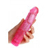 VIBRATORE JAMMY JELLY GLITTER BLASTY PINK 17 x 4 cm. - 0