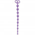 Juggling Ball - Catena Anale in Silicone da 10 Bulbi Progressivi 33,6 x 2,5 cm. Viola - 1