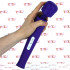 Vibratore Tipo Massaggiatore Ricaricabile Candy Pie Wand Viola 32 x 5,5 cm. - 2