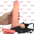 Vibratore Strap-on Realistico Real Rapture Cavo con Testicoli per Uomo o Donna 20 x 5 cm. - 1