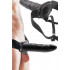 Fallo Strap-on Realistico Real Rapture Cavo Nero per Uomo o Donna 20 x 5 cm. - 4