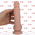 Fallo Realistico Morbido e Flessibile Brush in Puro Silicone 19 x 4,3 cm. - 5