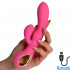Vibratore Rabbit con Motore Doppio Ricaricabile USB in Silicone 18,8 x 3,2 cm. - 0