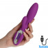 Vibratore Elys Concave in Puro Silicone Viola 20 x 3,6 cm. - 0