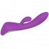 Vibratore Rabbit Viola Ondeggiante in Silicone 22 x 3,6 cm. - 4
