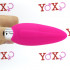 Mini Vibratore da Dito in Puro Silicone Rosa 10 cm. - 3