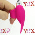 Mini Vibratore da Dito in Puro Silicone Rosa 10 cm. - 2