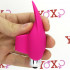 Mini Vibratore da Dito in Puro Silicone Rosa 10 cm. - 0