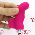 Mini Vibratore da Dito in Puro Silicone Rosa 9 cm. - 4