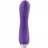 Vibratore in Puro Silicone Viola Ricaricabile USB 16 x 3,2 cm. - 0