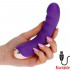 Vibratore in Puro Silicone Viola Ricaricabile USB 16 x 3,2 cm. - 5