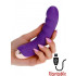 Vibratore in Puro Silicone Viola Ricaricabile USB 16 x 3,2 cm. - 4