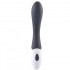 Vibratore in Puro Silicone Nero Ricaricabile USB 20 x 3,2 cm. - 1