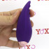 Conchiglia stimola clitoride in silicone viola ricaricabile USB 10,3 x 5,6 cm. - 1